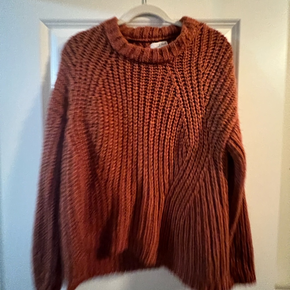 Universal Thread Golden Orange Chunky Knit Sweater Size M